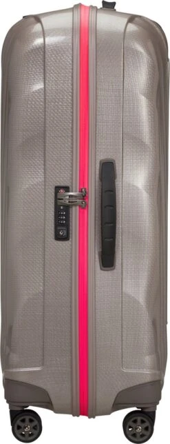 Samsonite Reiskoffer - C-Lite Spinner Uitbreidbaar (4 Wielen) 75 Cm - Pearl/Fuchsia - 2.8 Kg -Tassen Kortingen Winkel 460x1200 2