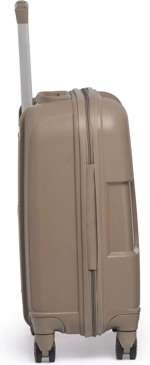 ©TROLLEYZ - Venice No.10 - Trolley - 55cm Met TSA Slot - Dubbele Wielen - 360° Spinners - 100% Polypropyleen - Handbagage Koffer In Pearl Sand 4 ©TROLLEYZ - Venice No.10 - Trolley - 55cm Met TSA Slot - Dubbele Wielen - 360° Spinners - 100% Polypropyleen - Handbagage Koffer In Pearl Sand - Afbeelding 2