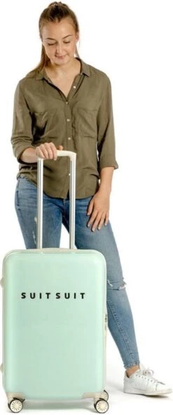 SUITSUIT - Fabulous Fifties - Luminous Mint - Reiskoffer (66 Cm) 33 SUITSUIT - Fabulous Fifties - Luminous Mint - Reiskoffer (66 Cm) -Tassen Kortingen Winkel 500x1200