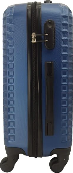 SB Travelbags Handbagage Koffer 51cm 4 Wielen Trolley - Blauw -Tassen Kortingen Winkel 510x1200