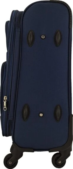 SB Travelbags Bagage Stoffen Koffer 75cm 4 Wielen Trolley - Blauw -Tassen Kortingen Winkel 518x1200 2