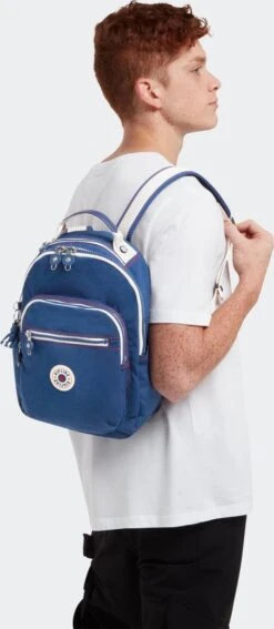 Kipling SEOUL S Rugzak 14L - Admiral Blue Block -Tassen Kortingen Winkel 523x1200 10