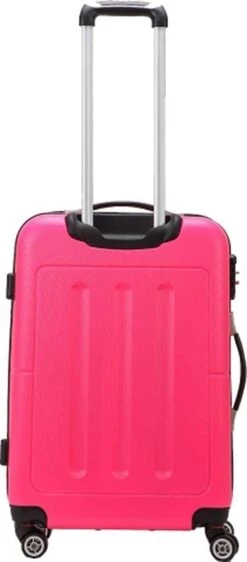 Decent Handbagage Koffer / Trolley / Reiskoffer - 50 Cm - 32 Liter - ABS - Neon-Fix - Roze -Tassen Kortingen Winkel 527x1200