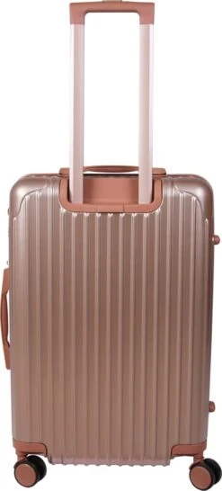 Royal Swiss - Reis Koffer - 56cm - Cijferslot- Lichtgewicht Koffer - 4 Wielen- Rosé Gold -Tassen Kortingen Winkel 543x1200 5