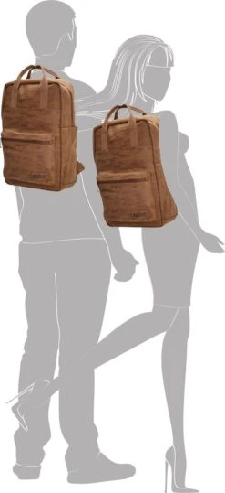 Enrico Benetti Rotterdam Laptop Rugzak 13 Inch 66597 - 12 Liter - Camel -Tassen Kortingen Winkel 550x1200 1