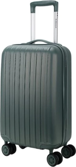 Decent Handbagage Koffer / Trolley / Reiskoffer - 55 Cm - 38 Liter - ABS - Tranporto - Groen -Tassen Kortingen Winkel 552x1200