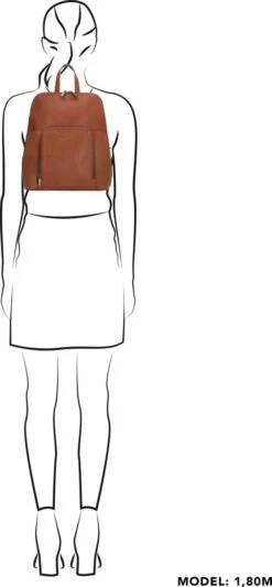 Beagles Santa Lucia Rugzak - Cognac -Tassen Kortingen Winkel 556x1200 5