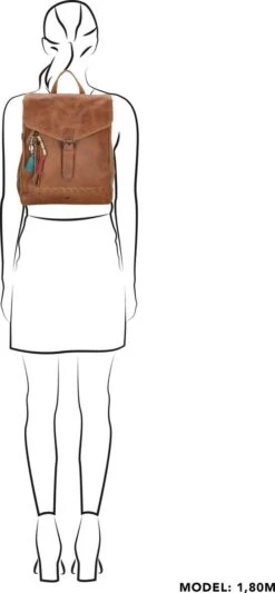 Micmacbags Friendship Rugzak - Bruin -Tassen Kortingen Winkel 556x1200 6