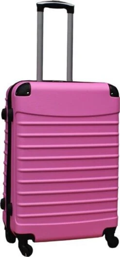 Travelerz Kofferset 3 Delig Met Wielen En Cijferslot - Handbagage Koffers - ABS - Licht Roze -Tassen Kortingen Winkel 563x1200 4