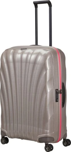 Samsonite Reiskoffer - C-Lite Spinner Uitbreidbaar (4 Wielen) 75 Cm - Pearl/Fuchsia - 2.8 Kg -Tassen Kortingen Winkel 564x1200