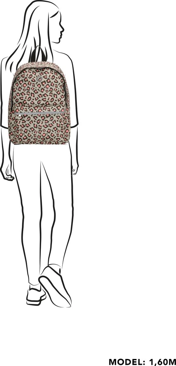 Beagles Originals Limited Edition Rugzak - 14 Inch Laptopvak - Panter/Grijs 7 Beagles Originals Limited Edition Rugzak - 14 Inch Laptopvak - Panter/Grijs - Afbeelding 5