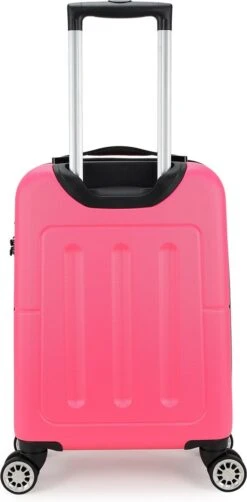 Decent Handbagage Koffer / Trolley / Reiskoffer - 50 Cm - 32 Liter - ABS - Neon-Fix - Roze -Tassen Kortingen Winkel 590x1200
