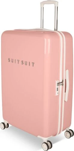 SUITSUIT - Fabulous Fifties - Papaya Peach - Reiskoffer (76 Cm) -Tassen Kortingen Winkel 593x1200 1