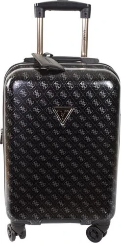 Guess Trolley Jesco Dames Koffer - Coal Logo -Tassen Kortingen Winkel 598x1200