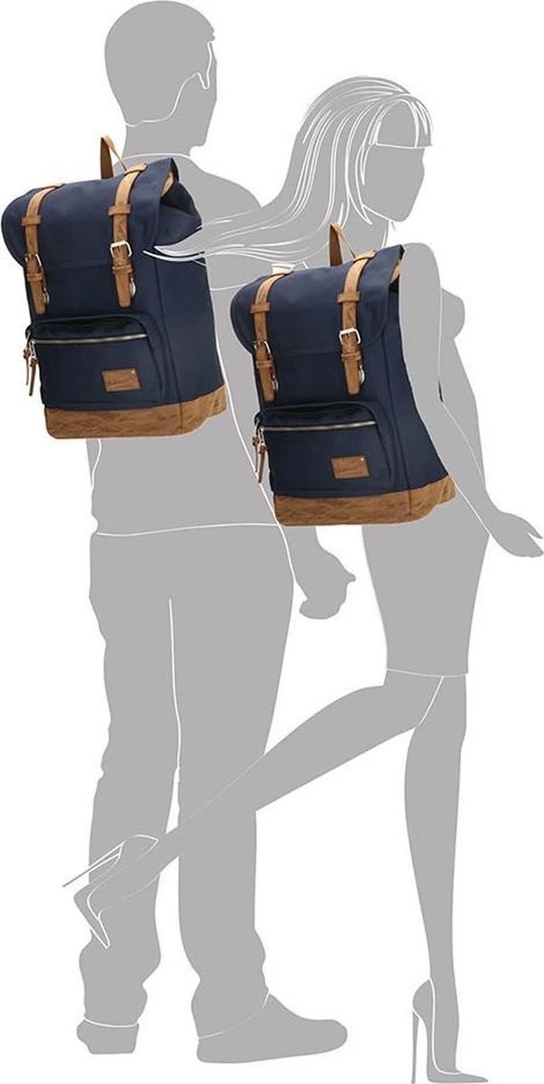 Enrico Benetti Santiago 46162 Laptoprugzak Met 17" Laptopvak - Blauw 7 Enrico Benetti Santiago 46162 Laptoprugzak Met 17" Laptopvak - Blauw - Afbeelding 5