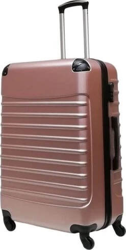 Castillo Quadrant 2 Delige ABS Kofferset (XL + S) - Rosé Gold -Tassen Kortingen Winkel 604x1200 2