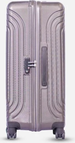 ©TROLLEYZ - Florence No.7 - Trolley - 55cm Met TSA Slot - Dubbele Wielen - 360° Spinners - 100% ABS - Handbagage Koffer In Cloudy Grey -Tassen Kortingen Winkel 631x1200 1