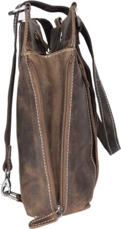 Rugtas Leer Of Schoudertas Leer Cognac - Rugzak Leer Anti-Diefstal - Groter Te Maken Met 2 Zij Ritsen -Tassen Kortingen Winkel 633x1200 2