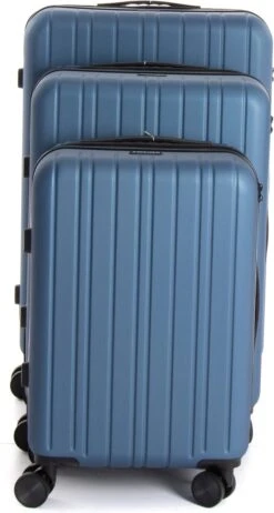 AttitudeZ Azur Reiskoffer Medium Blauw 67cm - TSA-slot -Tassen Kortingen Winkel 642x1200 6
