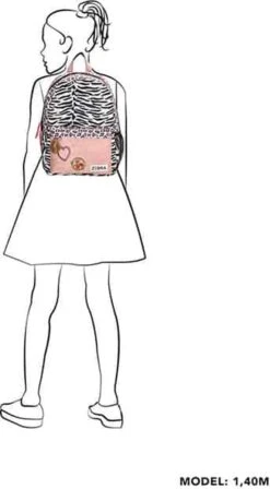 Zebra Trends Rugzak Panther Wit/Roze 13 Zebra Trends Rugzak Panther Wit/Roze -Tassen Kortingen Winkel 662x1200 3