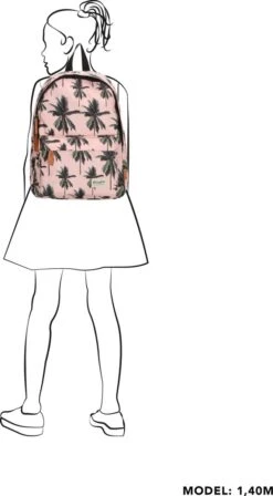 Beagles Originals Cool Originals - Rugzak - Palm Roze -Tassen Kortingen Winkel 662x1200 5