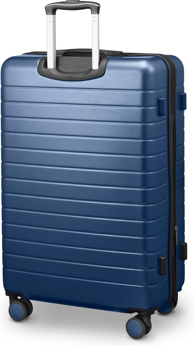 Swiss Alpine 2.0 - Reiskoffer- 77 Cm - 4 Wielen - Blauw 4 Swiss Alpine 2.0 - Reiskoffer- 77 Cm - 4 Wielen - Blauw - Afbeelding 2