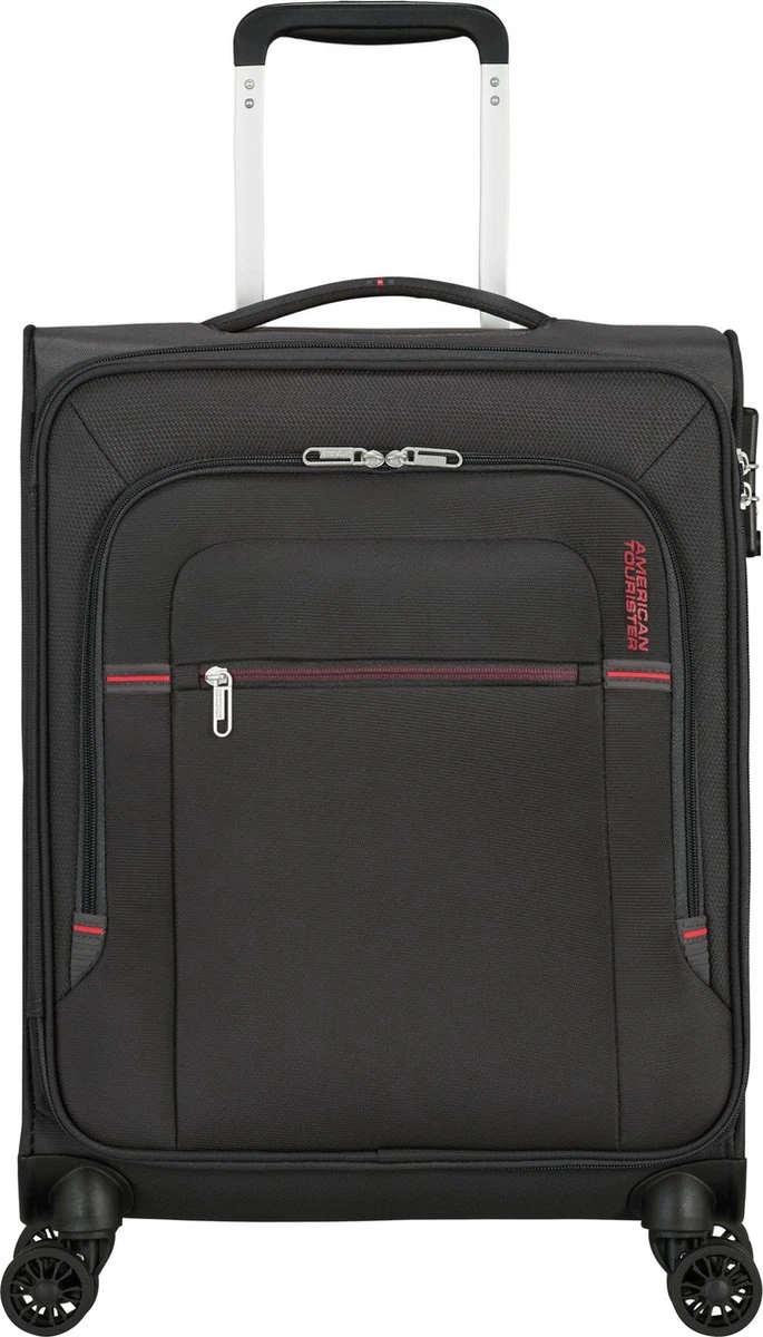 American Tourister Reiskoffer - Crosstrack Spinner 55/20 Tsa (Handbagage) Grey/Red 4 American Tourister Reiskoffer - Crosstrack Spinner 55/20 Tsa (Handbagage) Grey/Red - Afbeelding 2