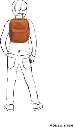 Beagles Originals Torrent Rugzak - 8 Liter - Terracotta -Tassen Kortingen Winkel 695x1200 6