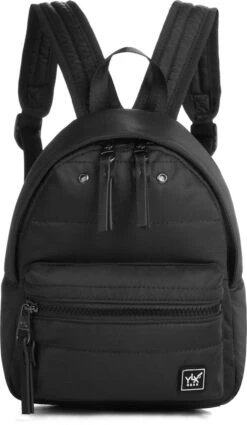 YLX Zinnia Backpack - Zwart. Mini Rugzak - Recycled Rpet Materiaal - Gerecycled Nylon - Eco-friendly. Mini Backpack - Volwassenen - Tieners - Vrouwen