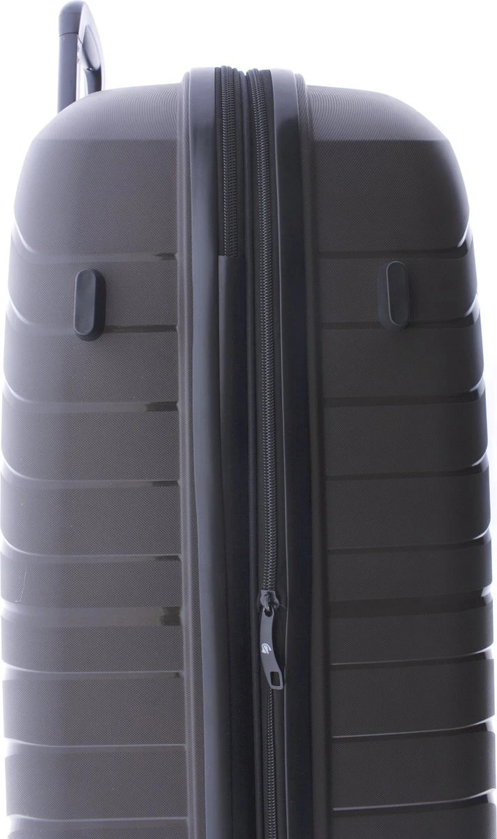 Gladiator Kick-Off Grote Koffer Expandable -76 Cm - 99/125 Liter - Eco Friendly Recyclebaar PP - Donkergrijs 11 Gladiator Kick-Off Grote Koffer Expandable -76 Cm - 99/125 Liter - Eco Friendly Recyclebaar PP - Donkergrijs - Afbeelding 9