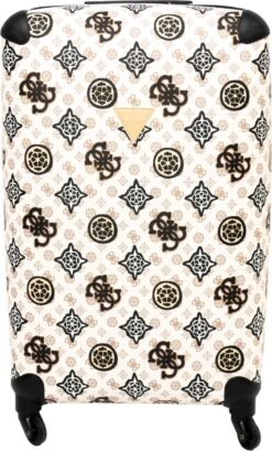 Guess House Party 28 In 4 Wheeler Dames Reiskoffer - Cream Logo Multi