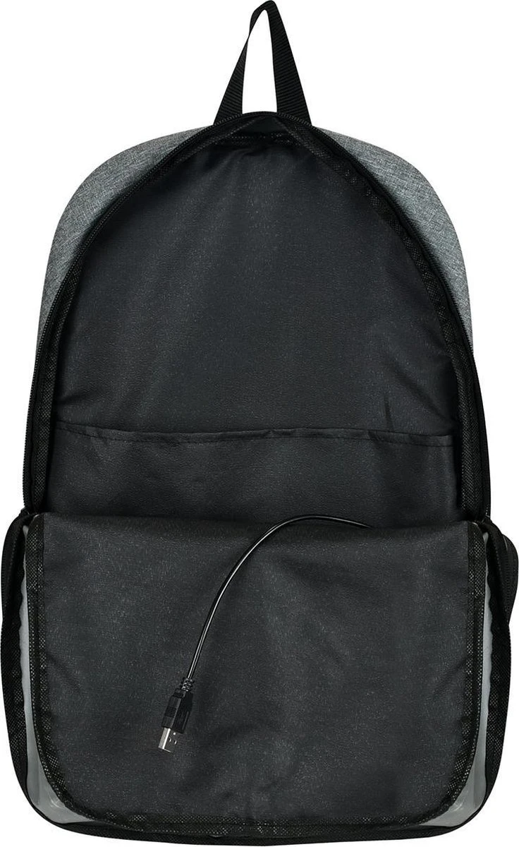 SafeSave Rugtas – Waterafstotende Schooltas Met Laptop Vak En Usb Aansluiting – Schoudertas – 15.6 Inch – Licht Grijs 6 SafeSave Rugtas – Waterafstotende Schooltas Met Laptop Vak En Usb Aansluiting – Schoudertas – 15.6 Inch – Licht Grijs - Afbeelding 4