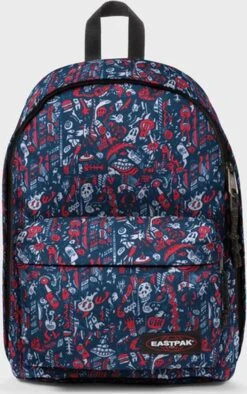 Eastpak Out Of Office Rugzak - Shapes Blue -Tassen Kortingen Winkel 752x1200 4