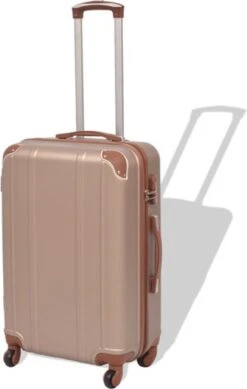 VidaXL Harde Rolkoffer Set Champagnekleurig 4-dlg -Tassen Kortingen Winkel 762x1200 3
