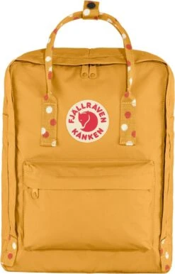 Fjallraven Fjällräven Kånken Unisex Rugzak - Ochre-Confetti Pattern -Tassen Kortingen Winkel 767x1200 1