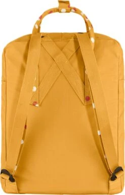 Fjallraven Fjällräven Kånken Unisex Rugzak - Ochre-Confetti Pattern -Tassen Kortingen Winkel 769x1200 2