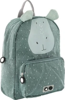 Trixie Hippo Kinderrugzak / Rugtas / Schooltas - Backpack - 12 Liter - Katoen - Blauw -Tassen Kortingen Winkel 781x1200