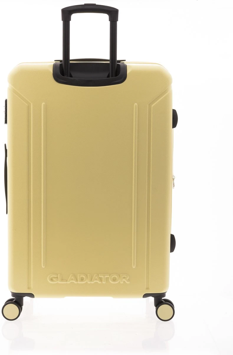 Gladiator Tropical Grote Koffer Expandable - 77 Cm - 105/117 Liter - Geel 5 Gladiator Tropical Grote Koffer Expandable - 77 Cm - 105/117 Liter - Geel - Afbeelding 3