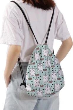 Zwemtas - Gymtas "Unicat" - Luxe Rugtas Met Trekkoorden - School Tas - Rugzak -Tassen Kortingen Winkel 795x1200 10