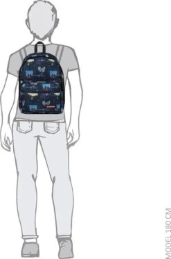 Eastpak Out Of Office Rugzak - Shapes Blue -Tassen Kortingen Winkel 795x1200 6