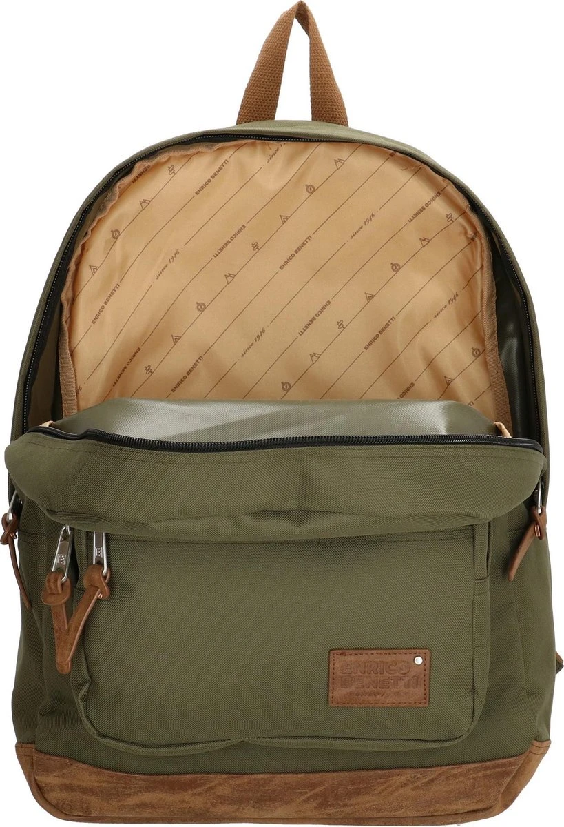 Enrico Benetti Santiago 46160 Laptoprugzak Met 15" Laptopvak - Olijfgroen 3 Enrico Benetti Santiago 46160 Laptoprugzak Met 15" Laptopvak - Olijfgroen