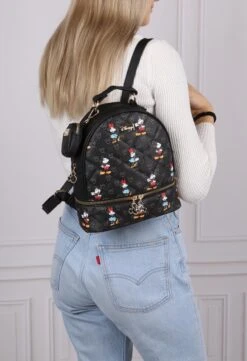 DISNEY Mickey En Minnie Mouse - Rugzak + Zakje, Zwart, Gewatteerd, Klein -Tassen Kortingen Winkel 821x1200 10