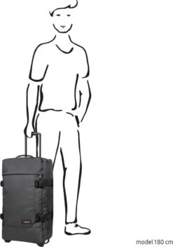 Eastpak TRANVERZ M Reiskoffer (67 X 35.5 X 30 Cm) - Black Denim -Tassen Kortingen Winkel 842x1200 3