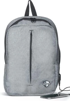 SafeSave Rugtas – Waterafstotende Schooltas Met Laptop Vak En Usb Aansluiting – Schoudertas – 15.6 Inch – Licht Grijs 18 SafeSave Rugtas – Waterafstotende Schooltas Met Laptop Vak En Usb Aansluiting – Schoudertas – 15.6 Inch – Licht Grijs -Tassen Kortingen Winkel 843x1200 5