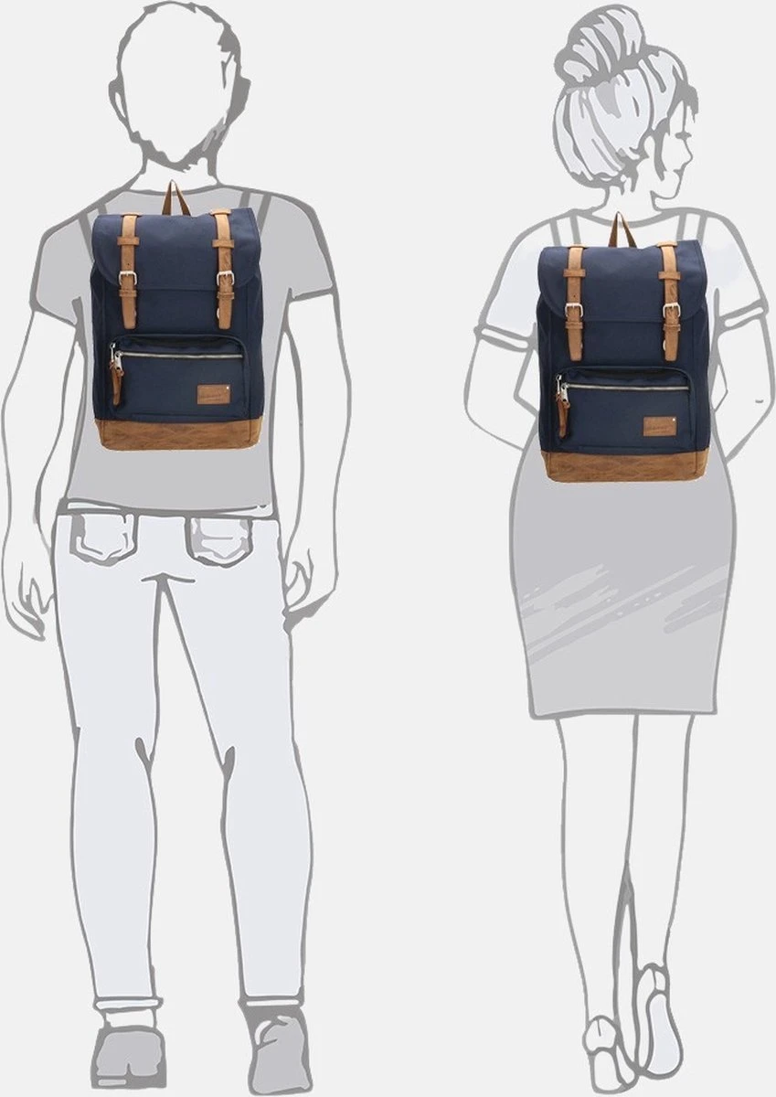 Enrico Benetti Santiago 46162 Laptoprugzak Met 17" Laptopvak - Blauw 14 Enrico Benetti Santiago 46162 Laptoprugzak Met 17" Laptopvak - Blauw - Afbeelding 12