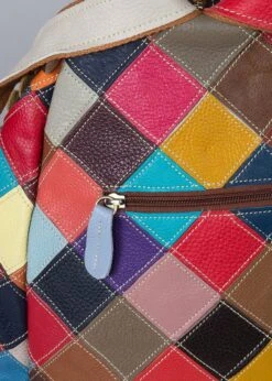 Viabologna Rugzak Escanella Van Gekleurde Stukjes Leer - Multicolour - -Tassen Kortingen Winkel 856x1200 7