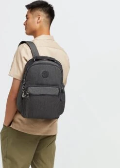 Kipling OSHO Rugzak, 25 Liter - Black Peppery -Tassen Kortingen Winkel 857x1200 3