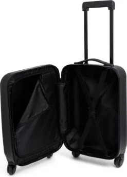Norlander Squared Handbagagekoffer 37L - Reiskoffer Trolley - ECO Rpet - Zwart -Tassen Kortingen Winkel 858x1200 1