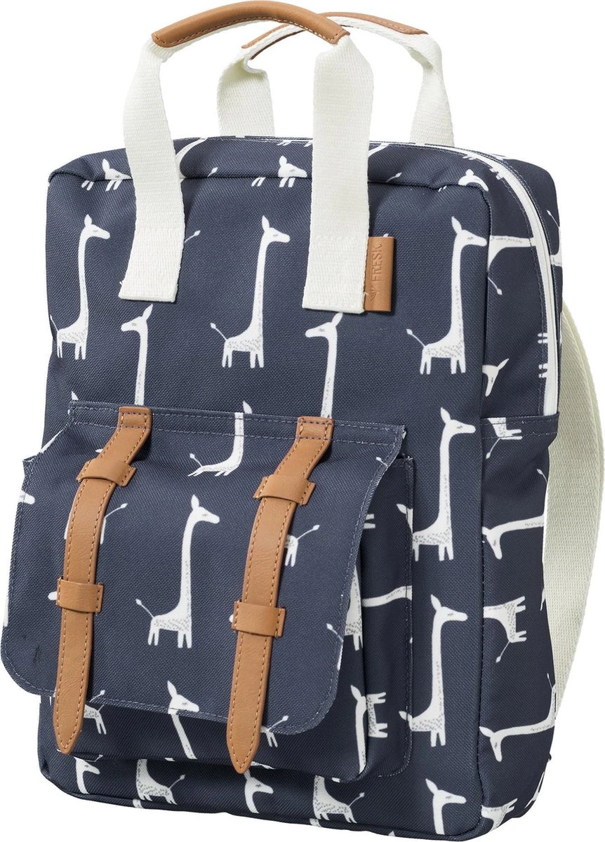 Fresk Rugzak Giraf - Kinderrugzak - Blauw 4 Fresk Rugzak Giraf - Kinderrugzak - Blauw - Afbeelding 2