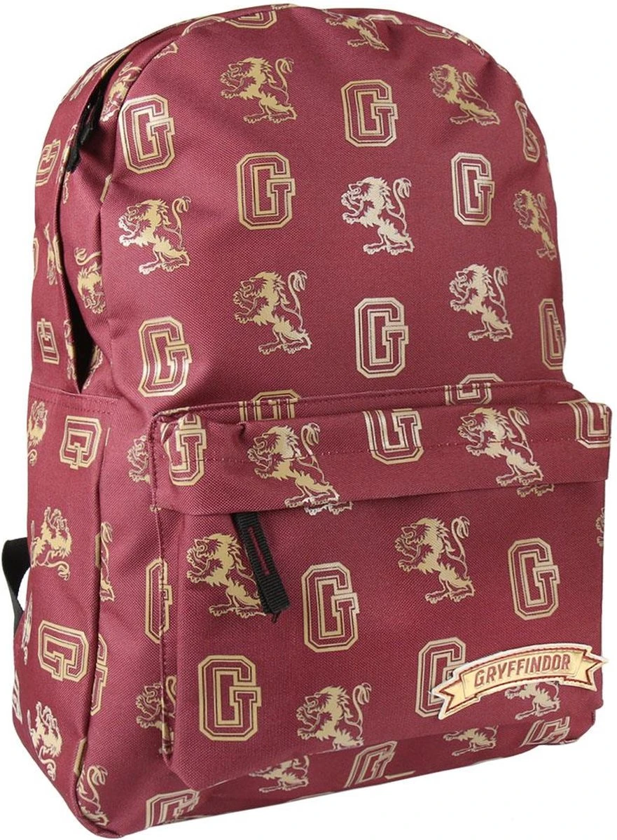 Warner Bros Harry Potter Rugzak Rugtas - Bordeaux - Hoogte 41cm 3 Warner Bros Harry Potter Rugzak Rugtas - Bordeaux - Hoogte 41cm